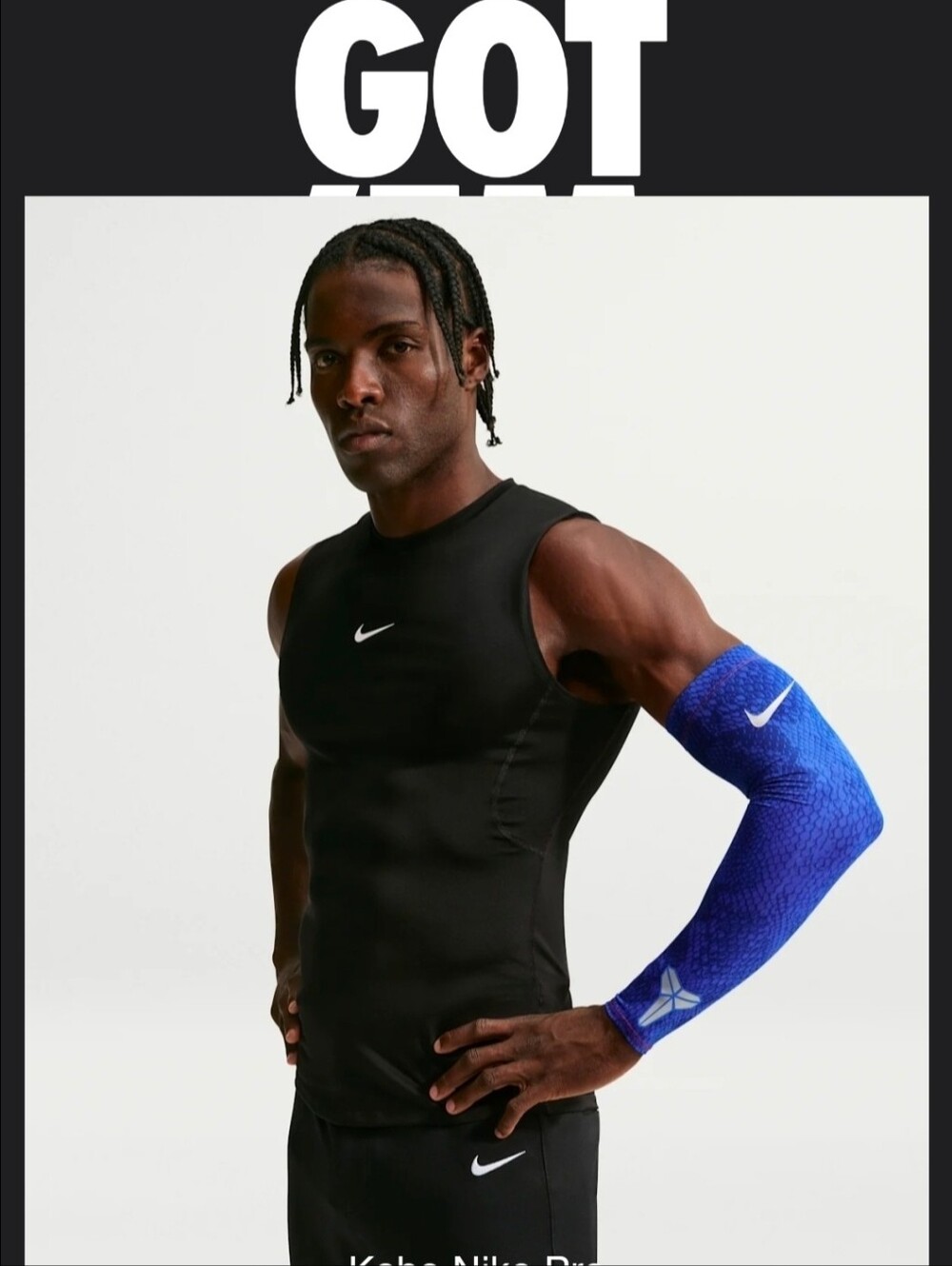 Kobe Nike Pro Dri-FIT Baseball Arm Sleeve, Mamba, size L/XL